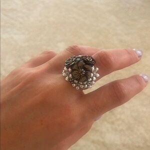 Floral Silver Ring